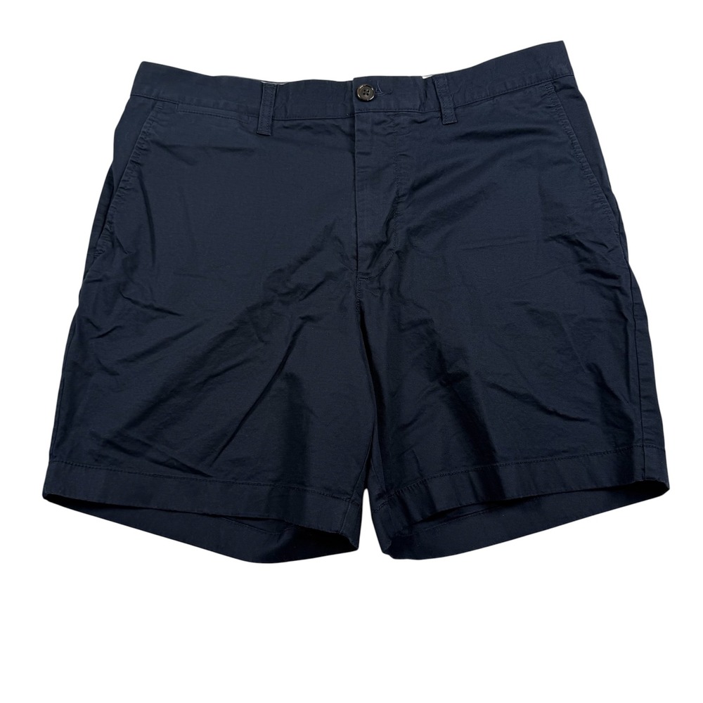 J Crew Portsider‎ Short Mens 33 Navy Blue 7" Stretch Chino CH148